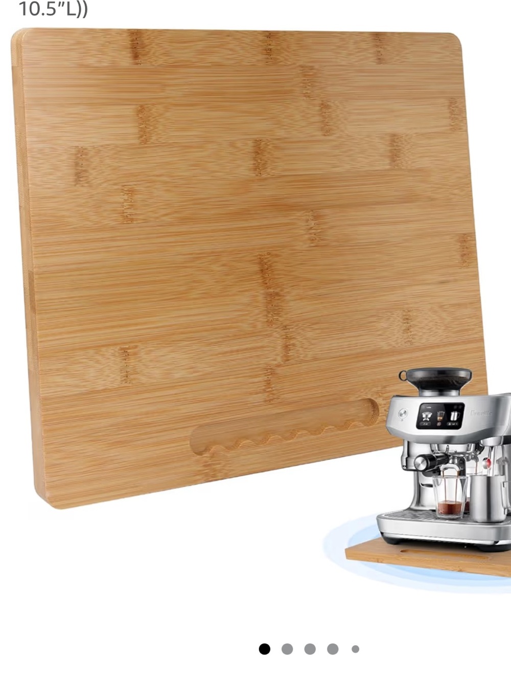 Bamboo Countertop Appliance Base - Natural Wood